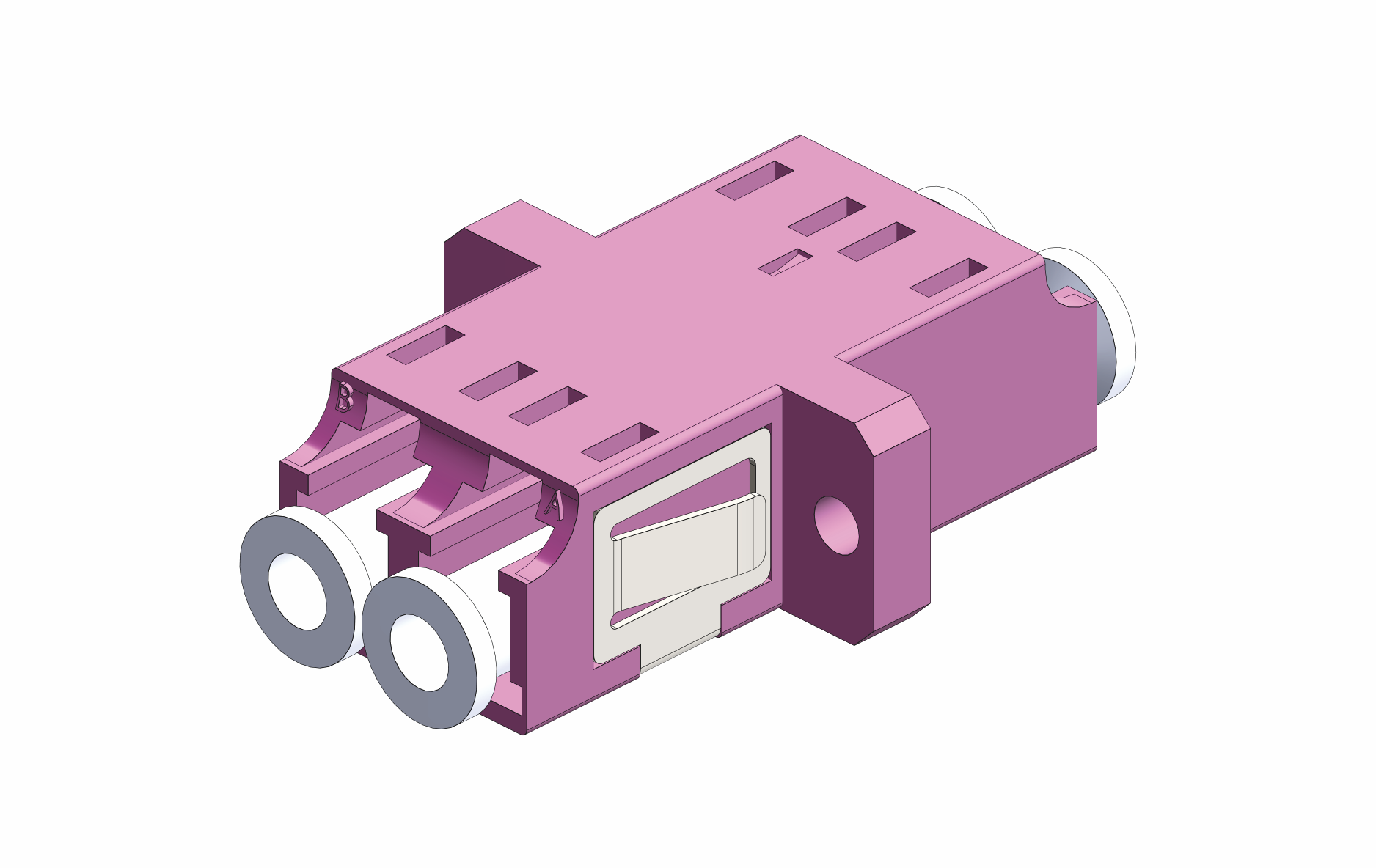 SM/MM LC adaptor - Duplex
